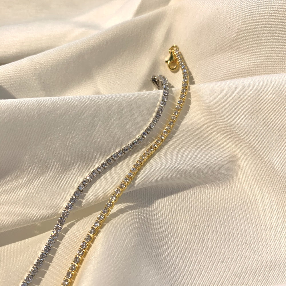 Classic Gold Tennis Bracelet 2mm
