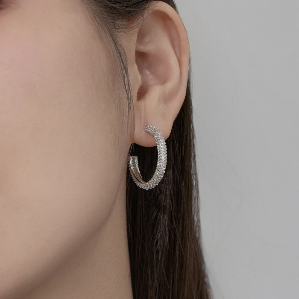 Silver Hoop Large