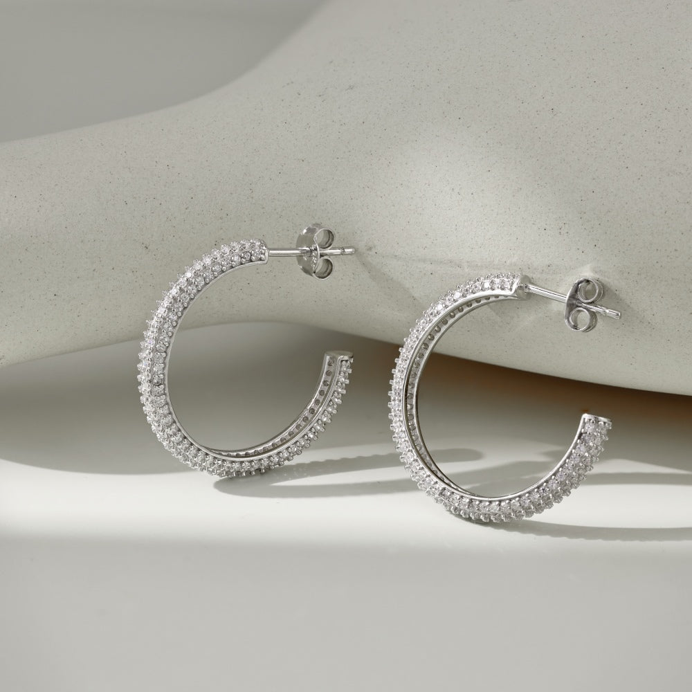 Silver Hoop Large