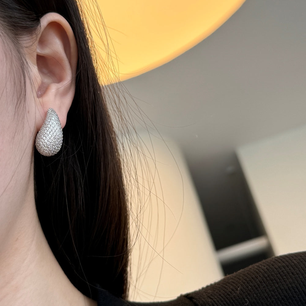 Ambitious Earring / Zirconia Silver