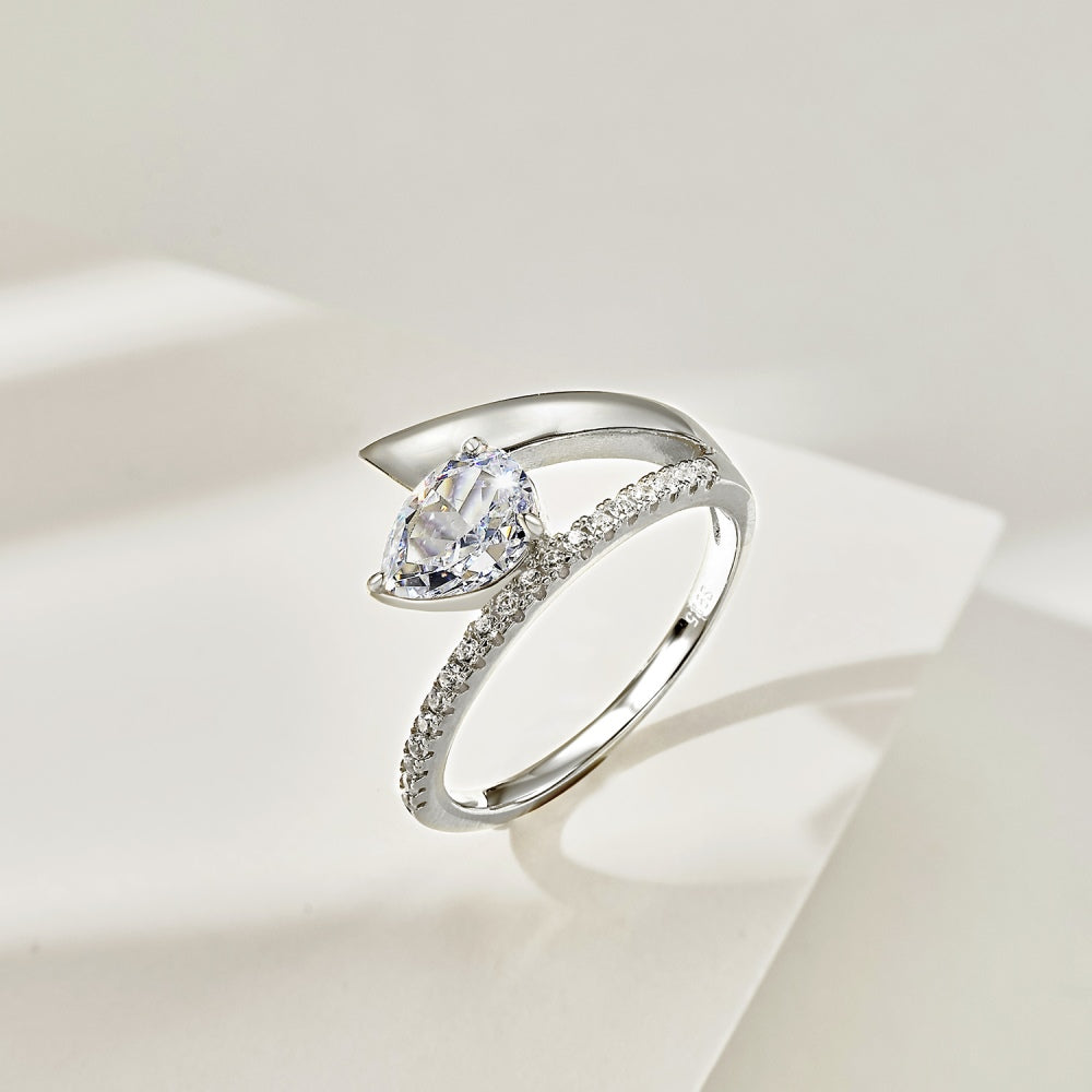 Cheeky Ring / Silver Clear