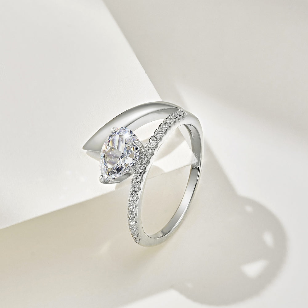 Cheeky Ring / Silver Clear