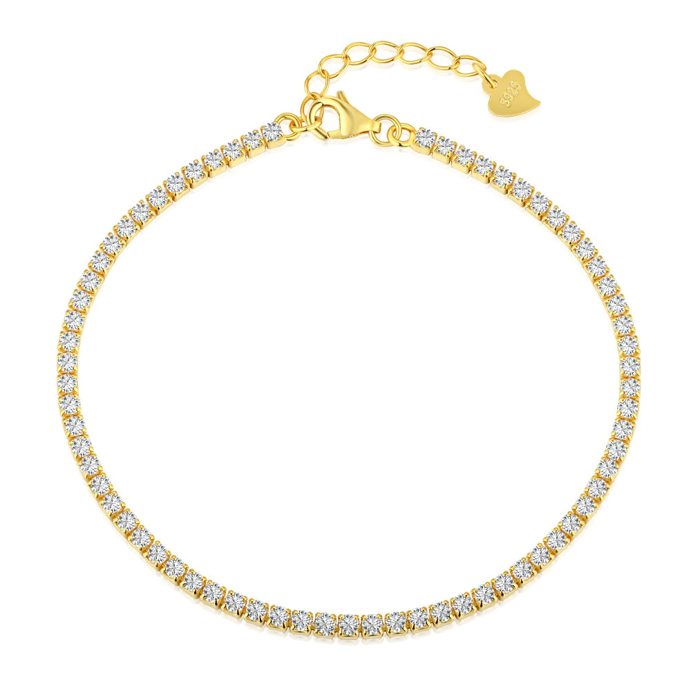 Classic Gold Tennis Bracelet 2mm