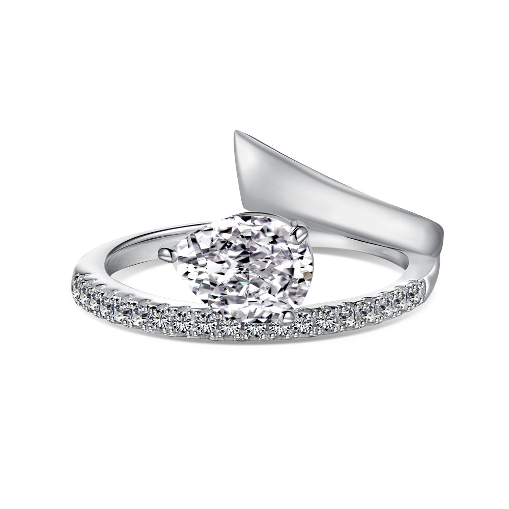 Cheeky Ring / Silver Clear