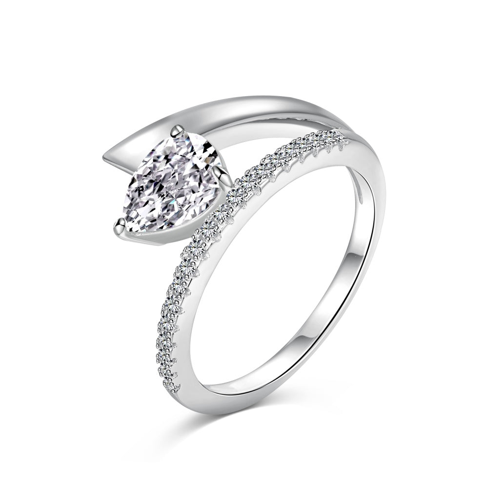 Cheeky Ring / Silver Clear