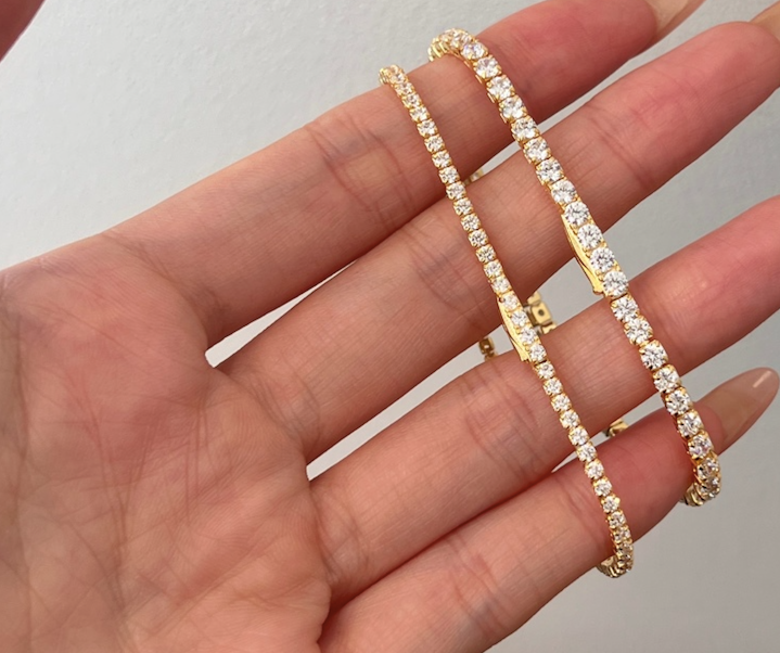 Adorn Tennis Bracelet / 2mm Gold