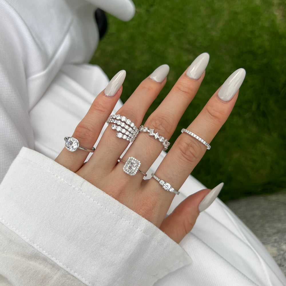 Slim 2 mm Eternity Band Full Pavé