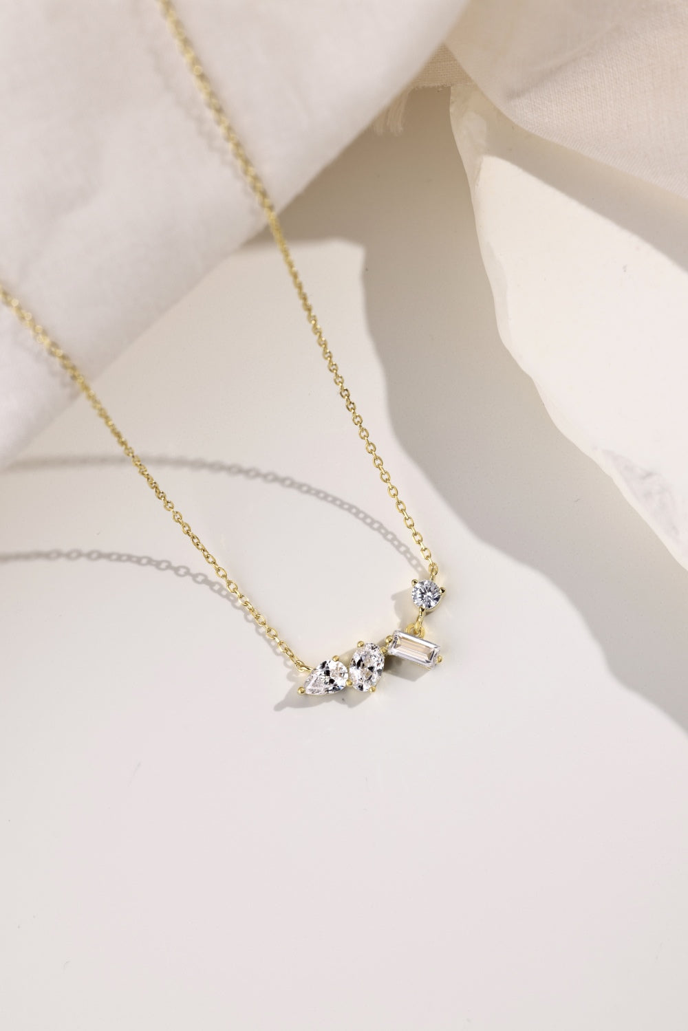 Zirconia Cluster Necklace