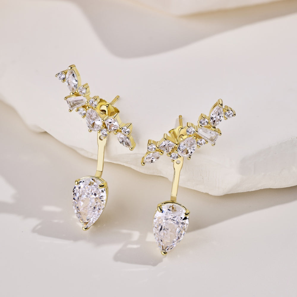 Ear Jacket Earring Gold
