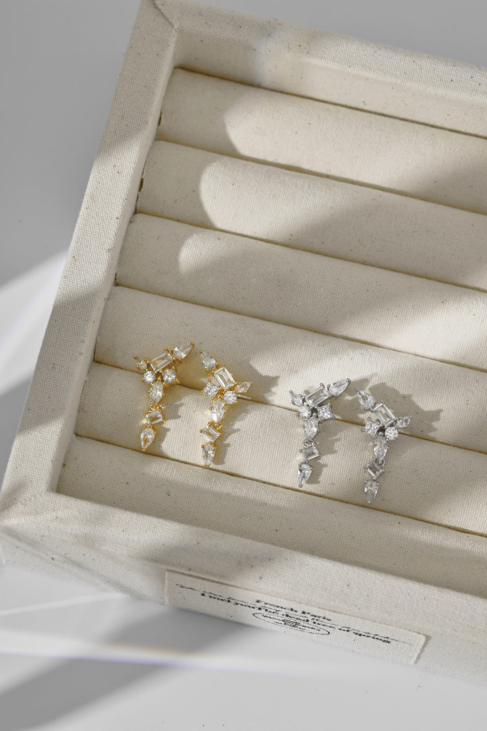 Gold Drop Stud Earring