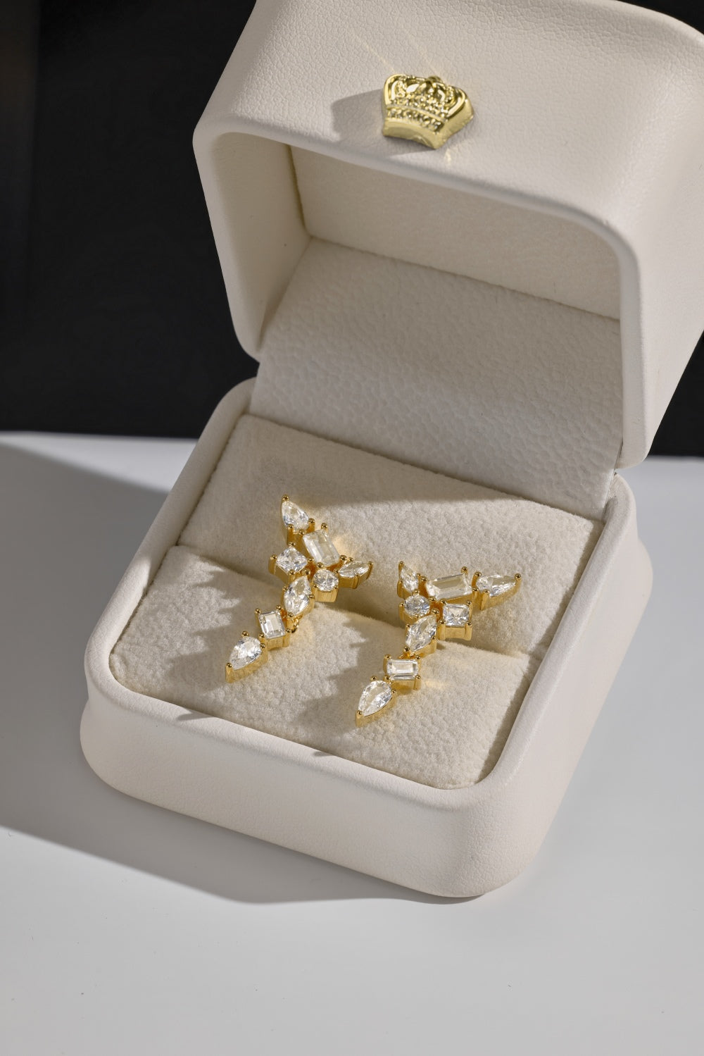 Gold Drop Stud Earring