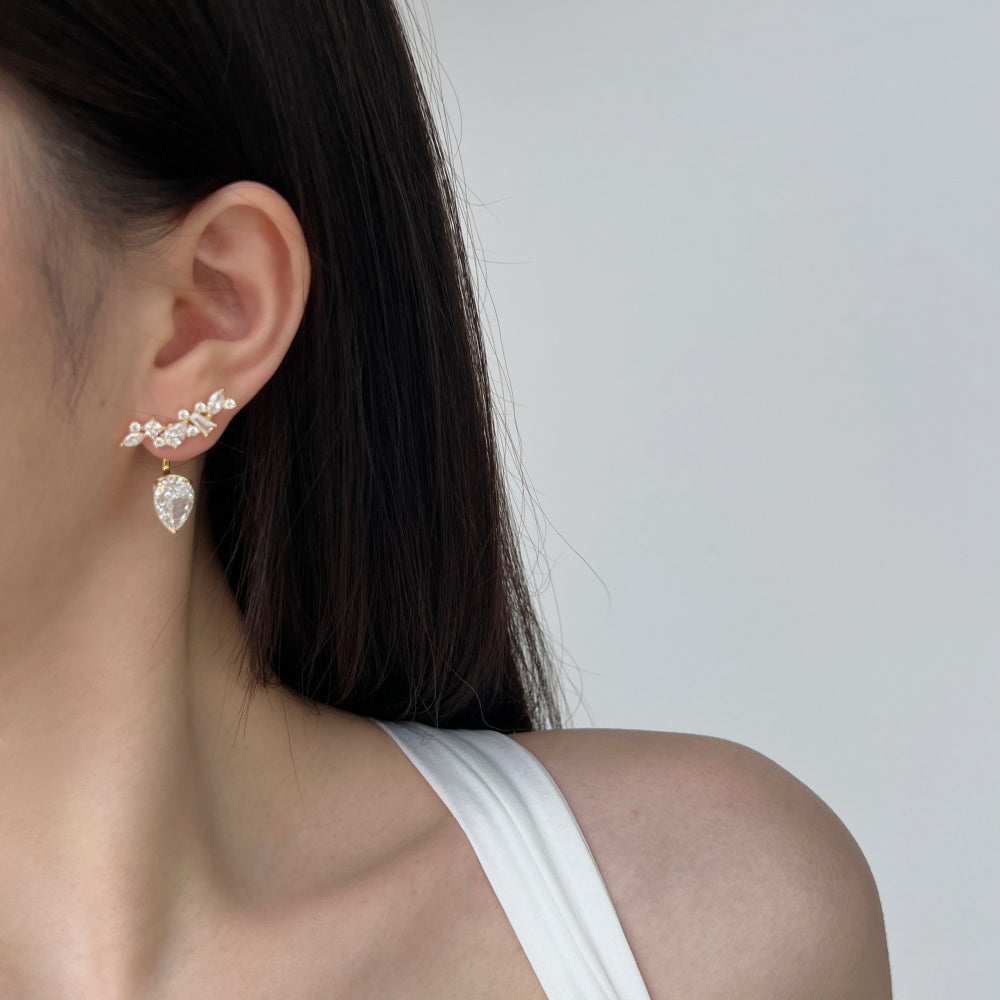 Ear Jacket Earring Gold