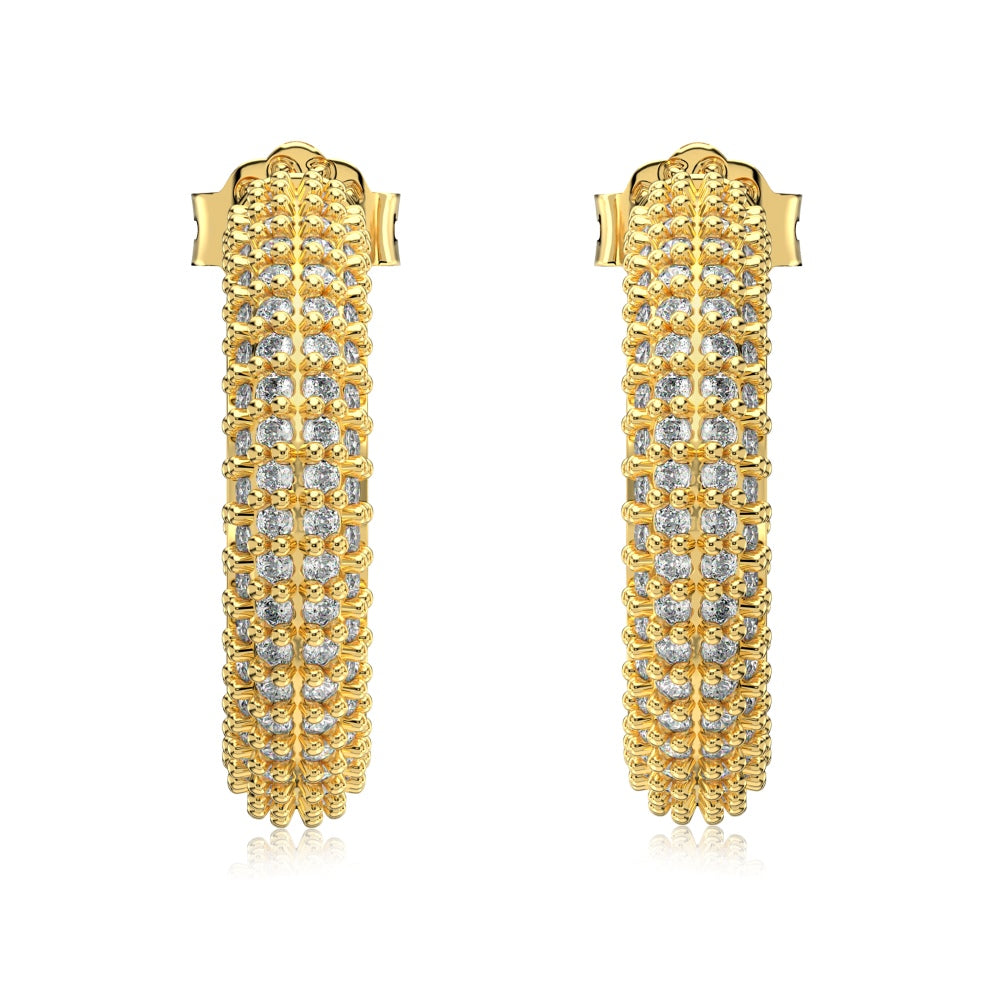 Gold Zircinoa Hoop Small