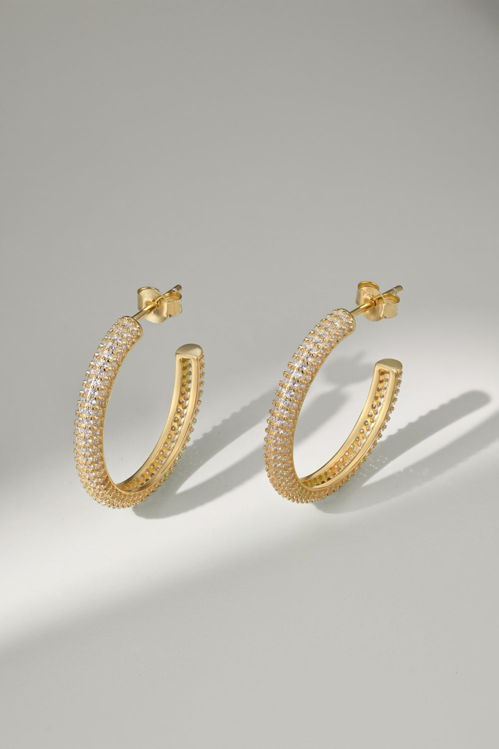 Win Hoop Maxi / Gold Zirconia