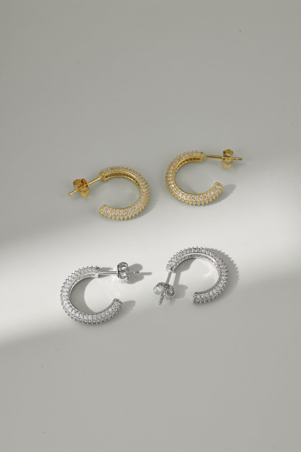 Gold Zircinoa Hoop Small