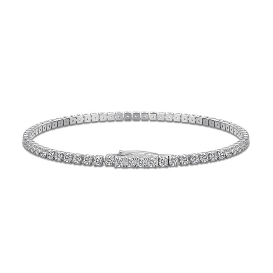 Classic Silver Tennis Bracelet 2mm