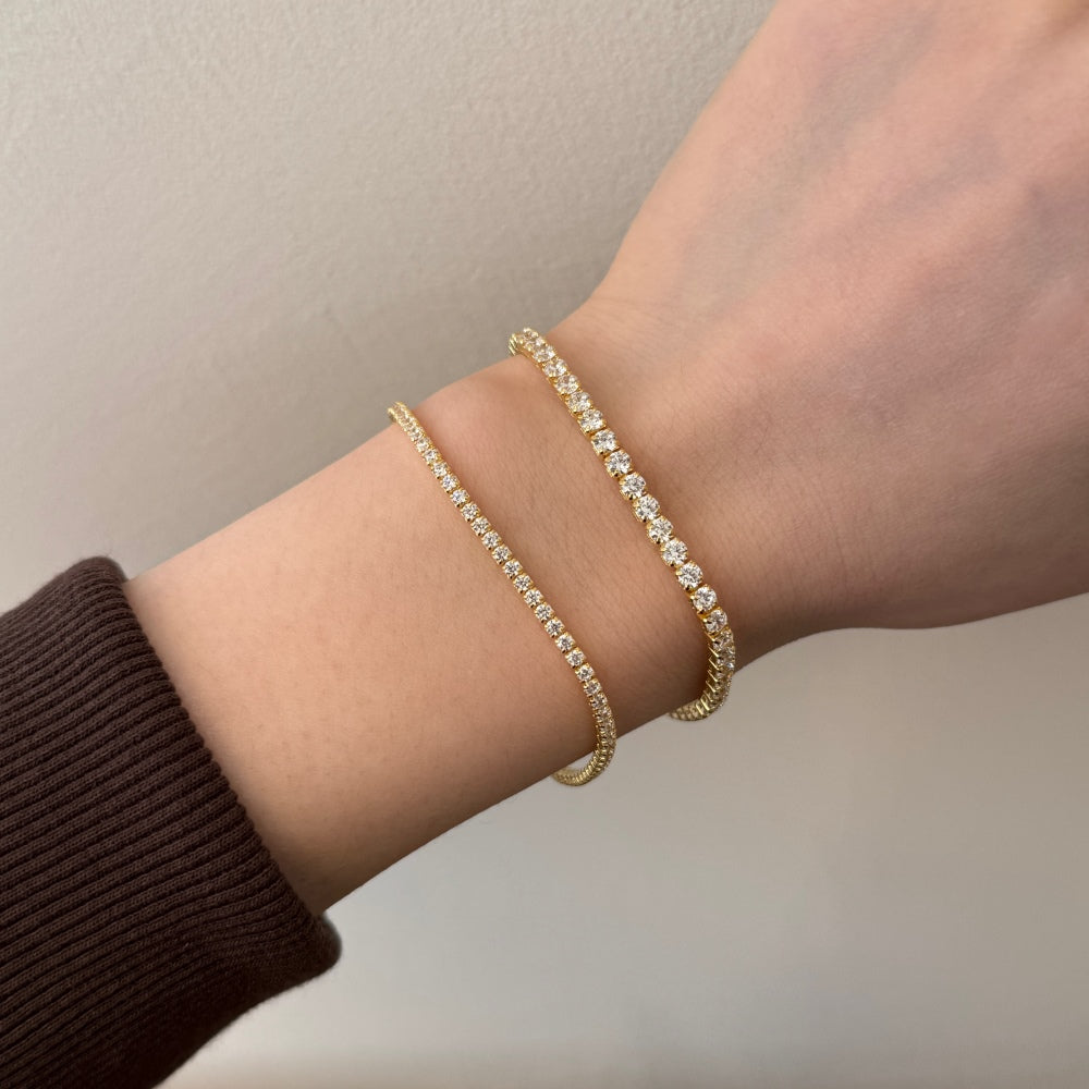 Adorn Tennis Bracelet / 2mm Gold