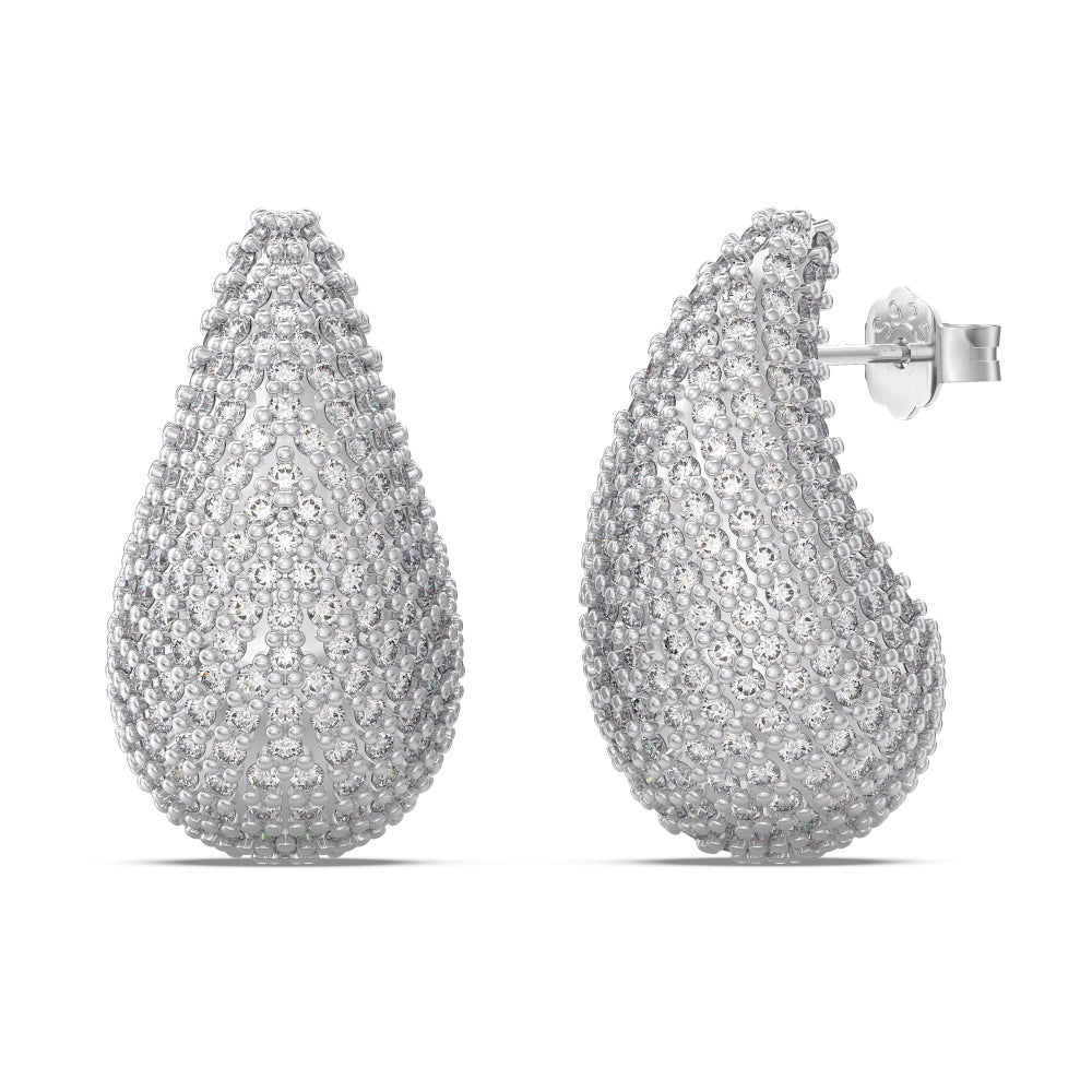 Ambitious Earring / Zirconia Silver