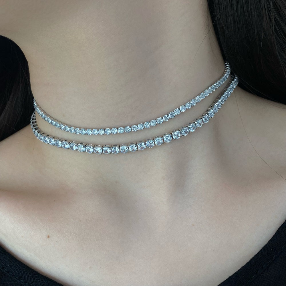 Adorn Tennis Necklace 4mm