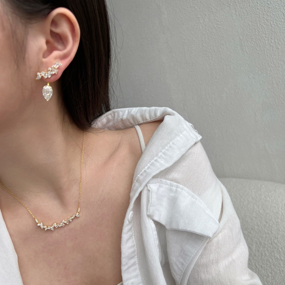 Ear Jacket Earring Gold