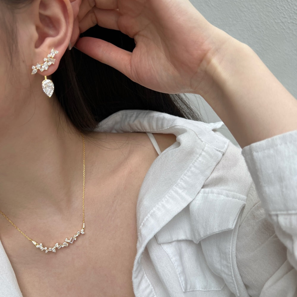 Ear Jacket Earring Gold