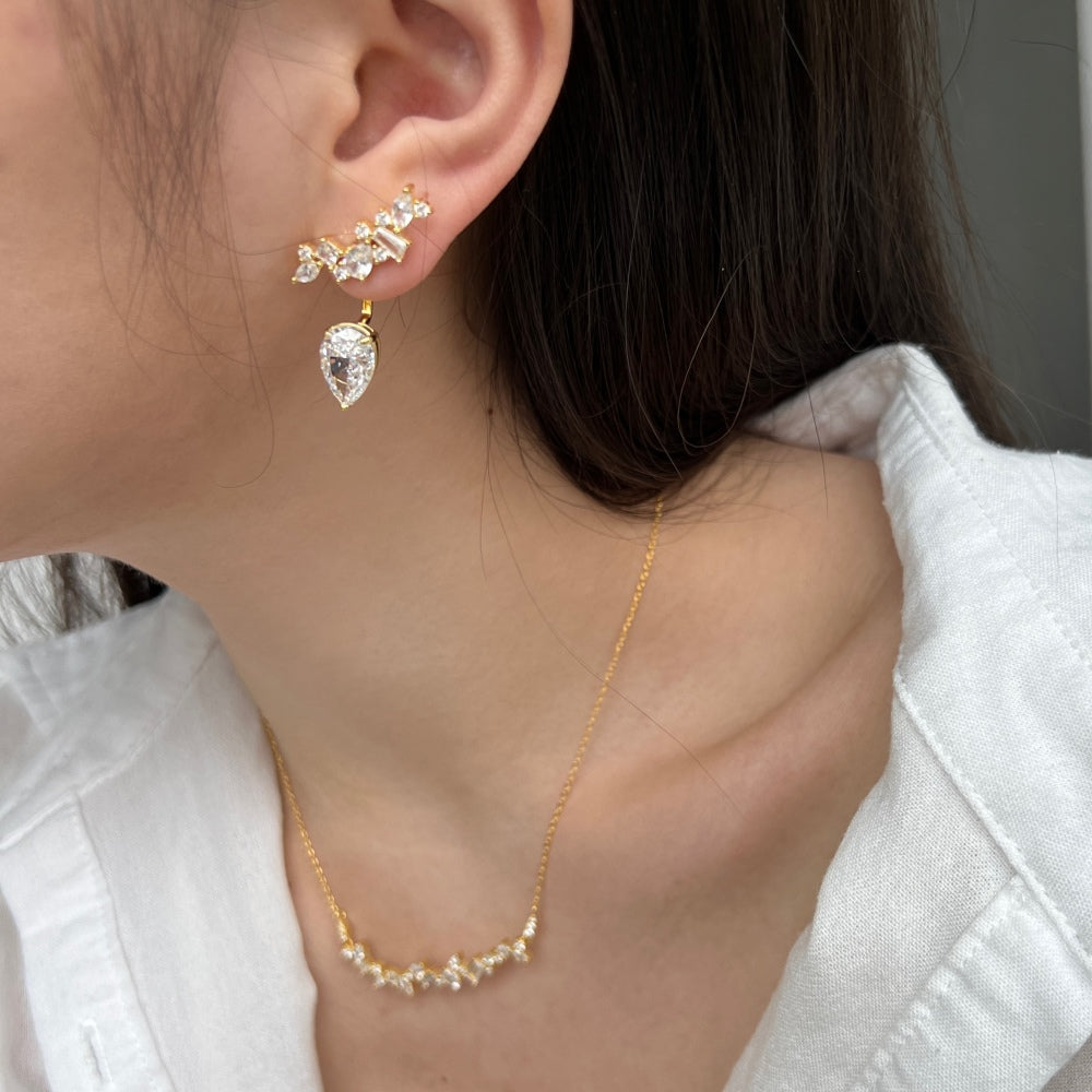 Ear Jacket Earring Gold