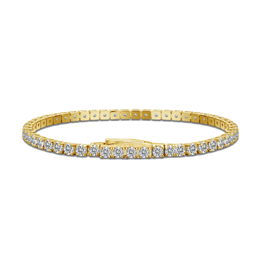 Classic Gold Tennis Bracelet 3mm